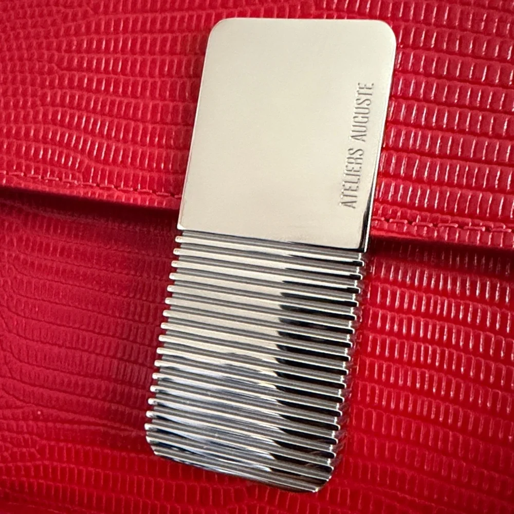 Ateliers Auguste | Mini Monceau Silver Edition Red Lizard Embossed - Picture 11 of 14